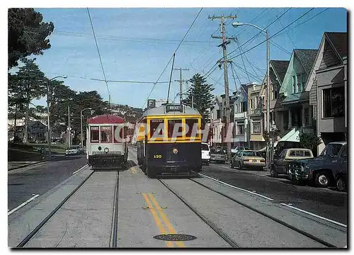 Moderne Karte Centennial of San Francisco Trolleys