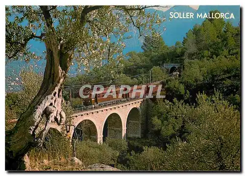 Cartes postales moderne TREN PALMA-SOLLER MALLORCA