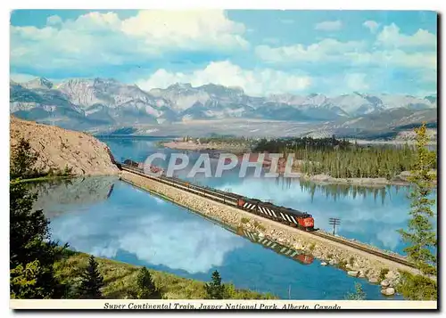 Cartes postales moderne CNR Super Continental Tai in Jasper National Park  alberta.Canada.Photo courtesy CNR
