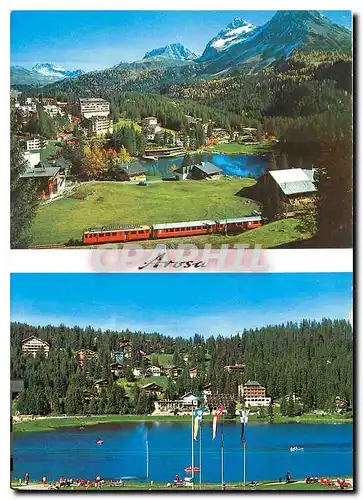 Cartes postales moderne Arosa RhB mit Untersee