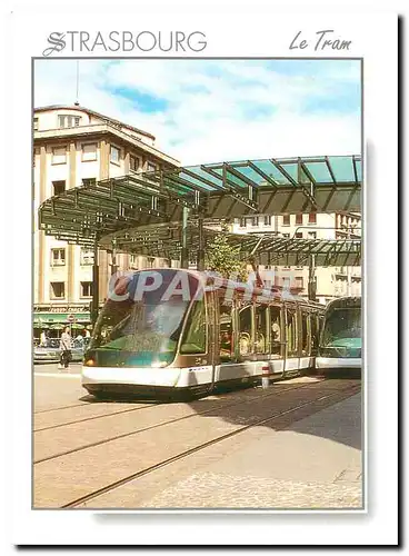 Moderne Karte Le tram  Place de l'homme de fer