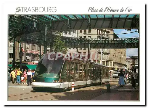 Moderne Karte Le Tram- Place de l'homme de fer