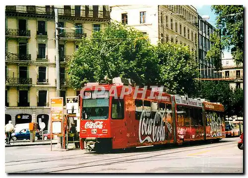 Moderne Karte TRAMWAY RESTAURANT des TPG