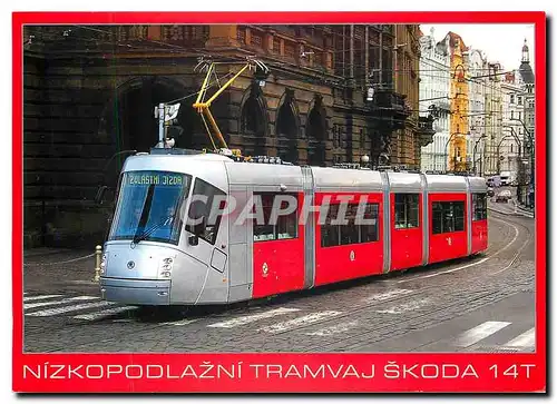Cartes postales moderne Nizkopodlazni tramvaj skoda 14T
