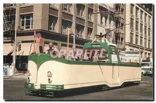 Moderne Karte HISTORIC TROLLEYS OF SAN FRANCISCO