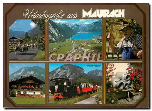 Moderne Karte Urlaubsg�Be aus Maurach am Achensee  Tirol