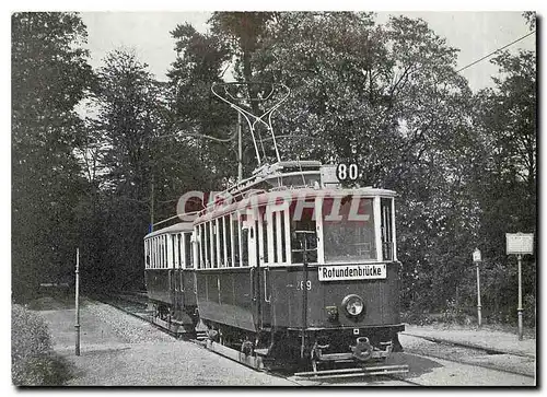 Moderne Karte Mit der Strabenbahn in Erholungsgebietel