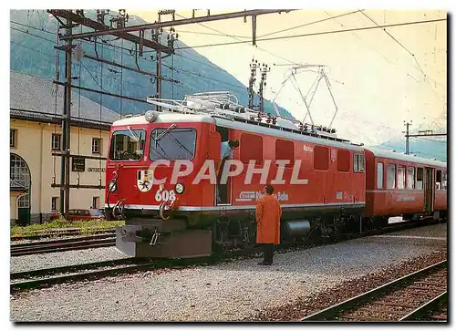 Moderne Karte Rhatische Bahn Ge 4/4 I 608 Madrisa