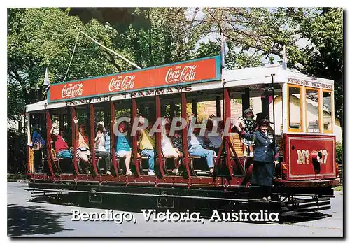 Moderne Karte Bendigo Victoria Australia