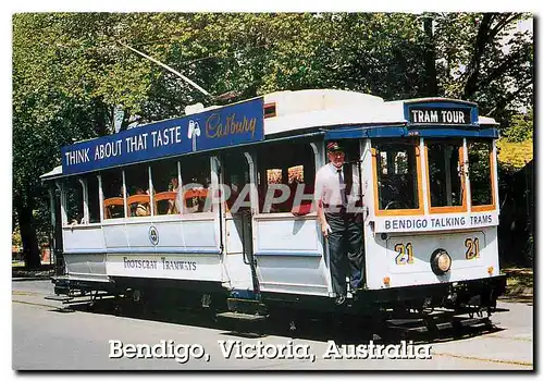 Moderne Karte Bendigo Victoria Australia