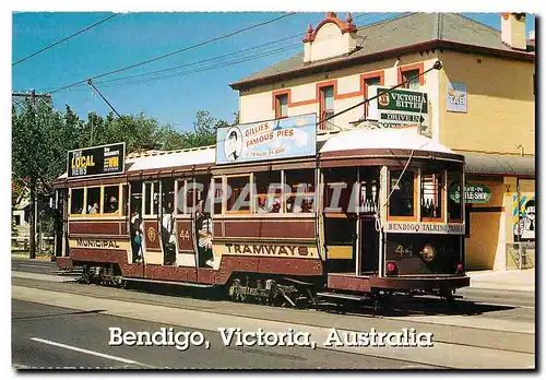 Moderne Karte Bendigo Victoria Australia