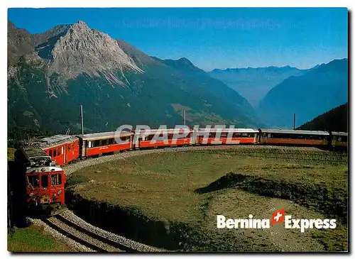 Moderne Karte Bernina Express