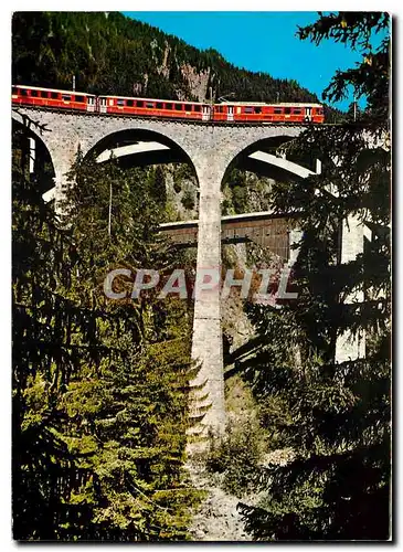 Cartes postales moderne Die Rhatische Bahn