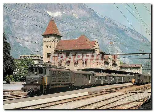 Moderne Karte Schweizerische Bundesbahnen SSB