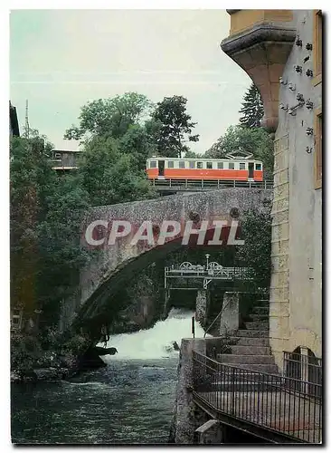 Cartes postales moderne Durch eine wildromantisch-technische Landschaft fahrt der OC-Triebwagen Bde 4/4 12