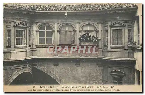 Ansichtskarte AK Lyon Ancien Galerie Philibert de l'Orne Une des plus grandes merveilles du Vieux Lyon Situee mai