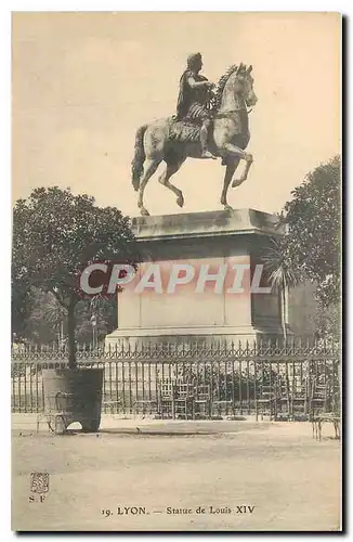 Cartes postales Lyon Statue de Louis XIV