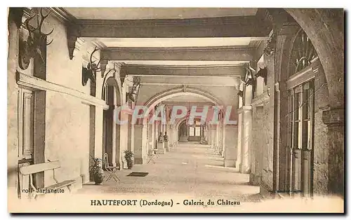 Cartes postales Hautefort Dordogne Galerie du Chateau