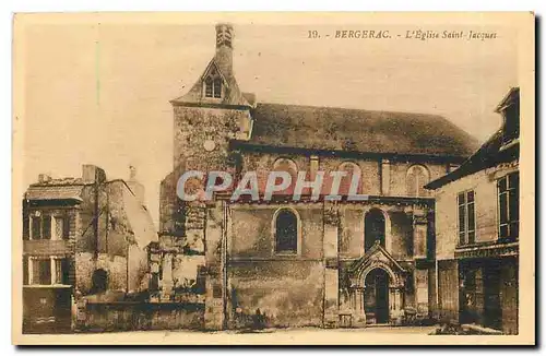 Ansichtskarte AK Bergerac L'Eglise Saint Jacques