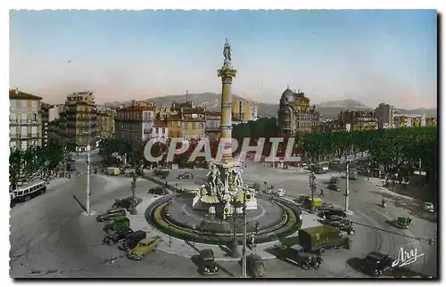 Cartes postales moderne Marseille Place Castellane et Fontaine Cantini