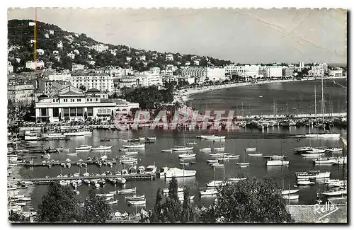 Moderne Karte Cannes Le Port le Casino et la Croisette vue prise du Suquet