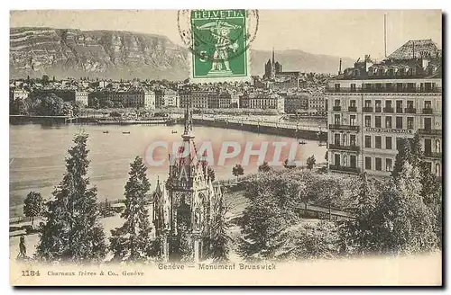 Cartes postales Geneve Monument Brunswick