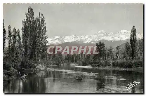Moderne Karte Grenoble L'Ile d'Ameur et les Alpes