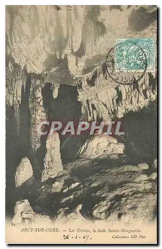 Cartes postales Arcy sur Cure Les Grottes la Salle Sainte Marguerite