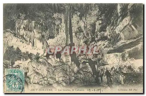 Cartes postales Arcy sur Cure Les Grottes le Calvaire