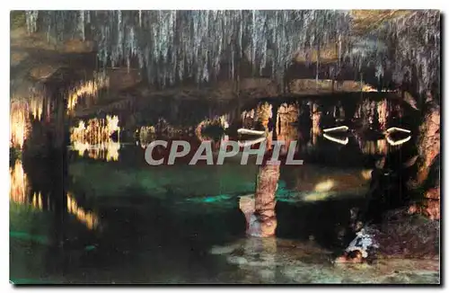 Moderne Karte Cuevas del Drach Lac Martel