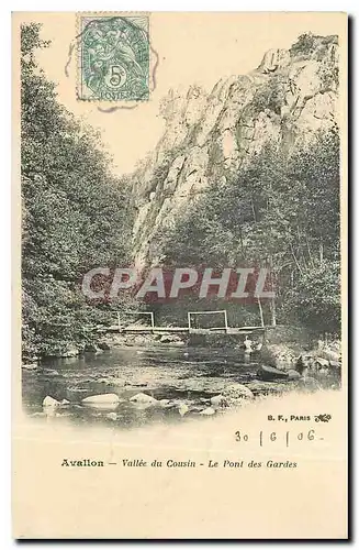 Cartes postales Avallon Vallee du Cousin Le pont des Gardes