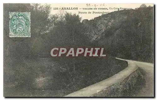 Cartes postales Avallon Vallee du Cousin Un Coin Pittoresque Route de Pontaubert