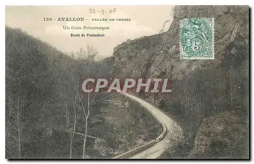 Ansichtskarte AK Avallon Vallee du Cousin Un Coin Pittoresque Route de Pontaubert