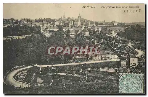 Cartes postales Avallon Vue generale prise de la Morlande