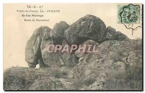 Cartes postales Vallee du Cousin Avallon Un Coin Pittoresque Route de Pontaubert