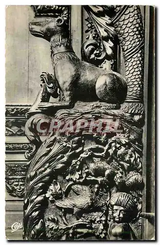 Cartes postales Le Moutier d'Ahun Creuse Interieur de l'Eglise Stalle