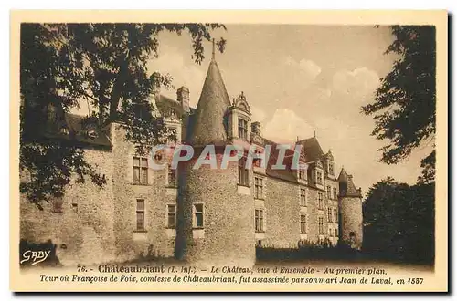 Cartes postales Chateaubriant le Chateau vue d'ensemble