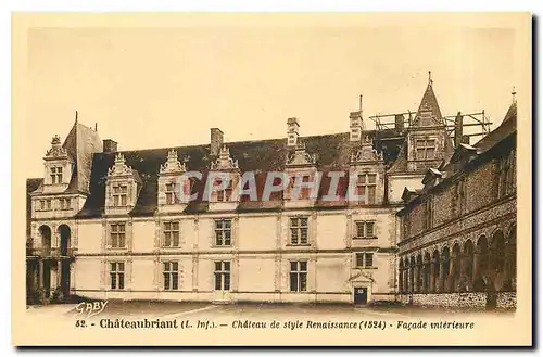 Ansichtskarte AK Chateaubriant Chateau de style Renaissance 1524