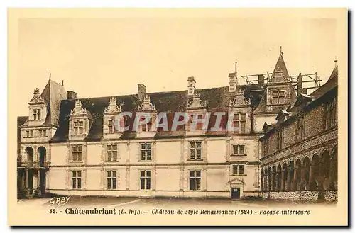 Cartes postales Chateaubriant Chateau de style Renaissance 1524