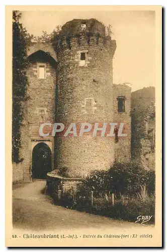 Ansichtskarte AK Chateaubriant entr�e du Chateau fort