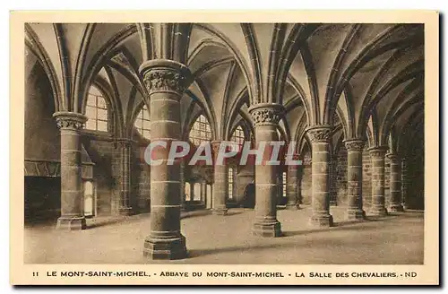 Cartes postales Le Mont Saint Michel la salle des Chevaliers