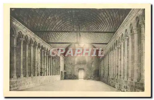 Cartes postales Abbaye du Mont Saint Michel Refectoire