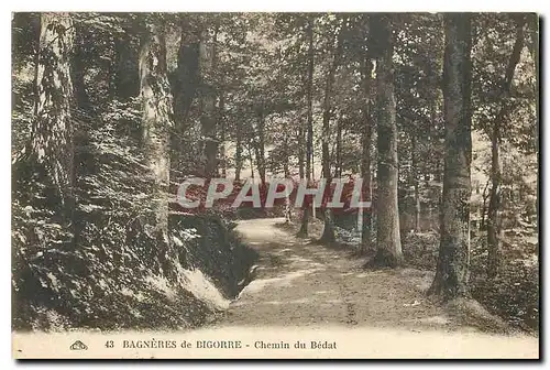 Cartes postales Bagneres de Bigorre chemin du Bedat