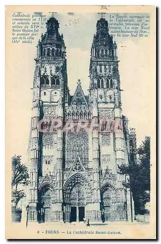 Cartes postales Tours la Chathedrale Saint Galien