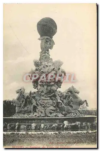 Cartes postales Beziers Fontaine du Titan