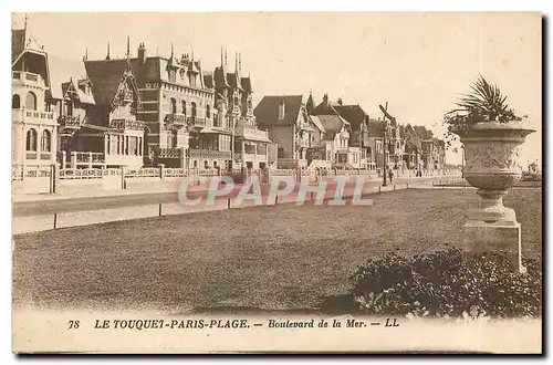 Cartes postales Le Touquet Paris plage boulevard de la Mer