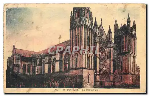 Cartes postales Poitiers la Cathedrale