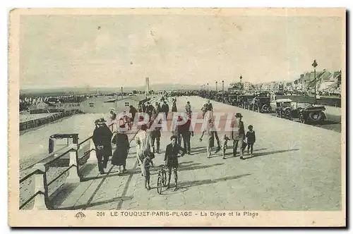 Cartes postales Le Touquet Paris plage la Digue et la Plage