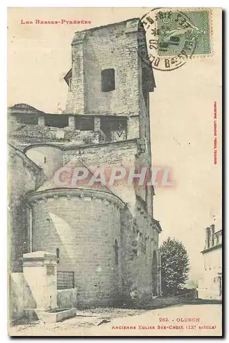 Cartes postales Ancienne Eglise St Croix Oloron