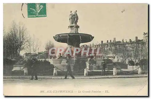 Cartes postales Aix en Provence la grande Fontaine